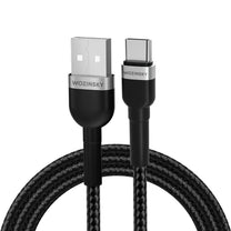 Braided cable USB-C 100W 20V 5A 2m black - Carlat