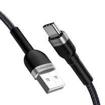 Braided cable USB-C 100W 20V 5A 2m black - Carlat