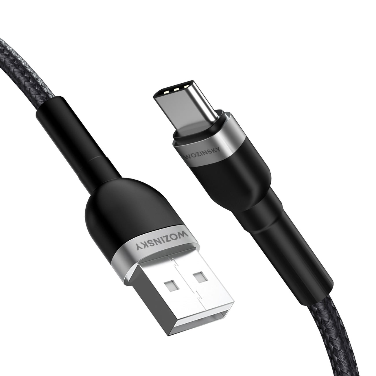 Braided cable USB-C 100W 20V 5A 2m black - Carlat