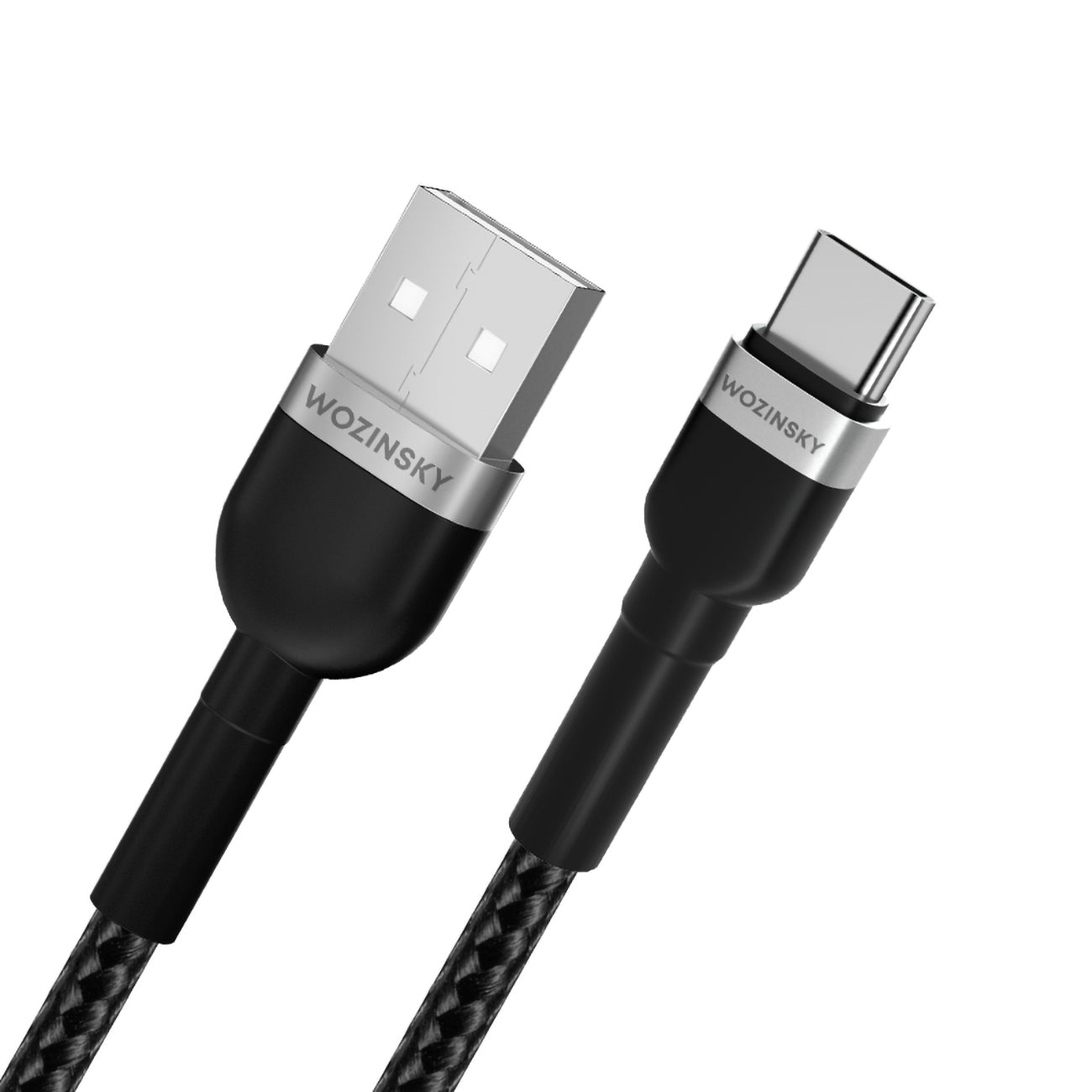 Braided cable USB-C 100W 20V 5A 2m black - Carlat
