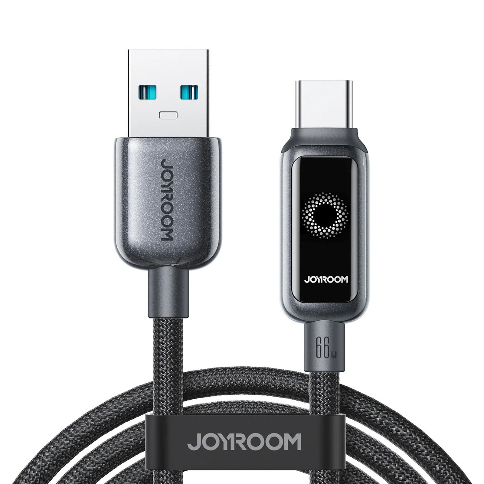 Braided cable USB-C 100W 20V 5A 2m black - Carlat
