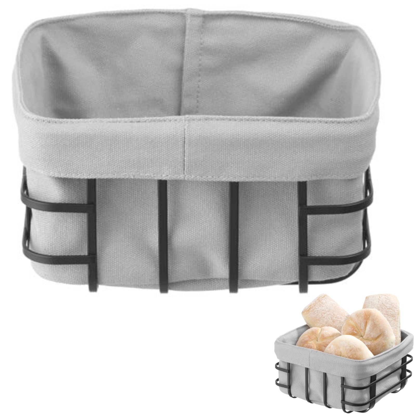 Bread Boxes & Bags – Bread container with gray square - Carlat