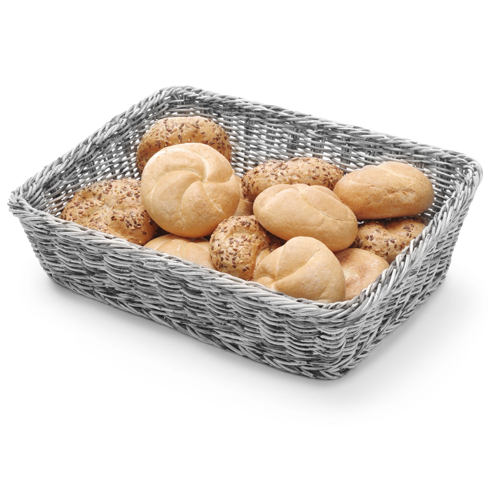 Bread Boxes & Bags – Bread display basket, slanted rectangular - Carlat