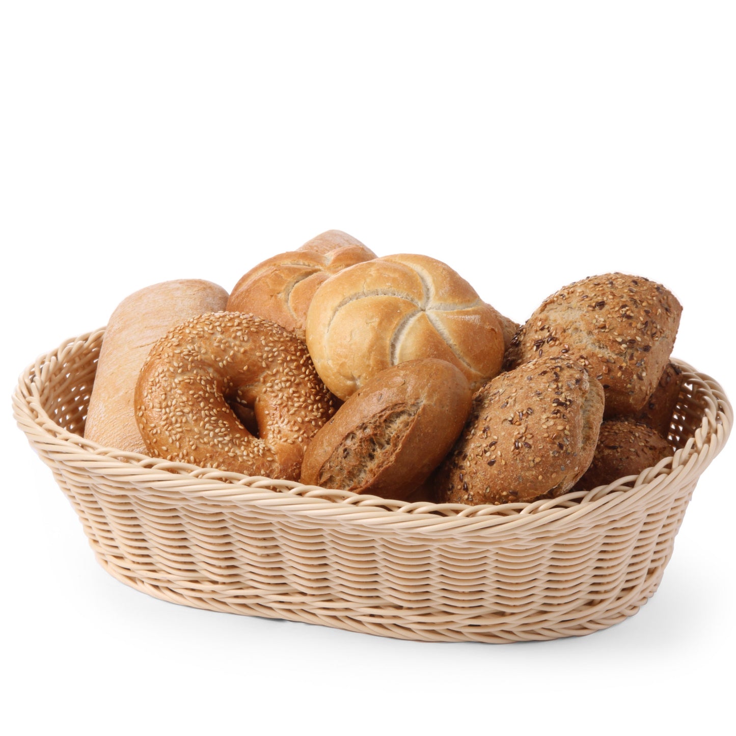 Bread Boxes & Bags – Oval poly rattan bread basket - Carlat