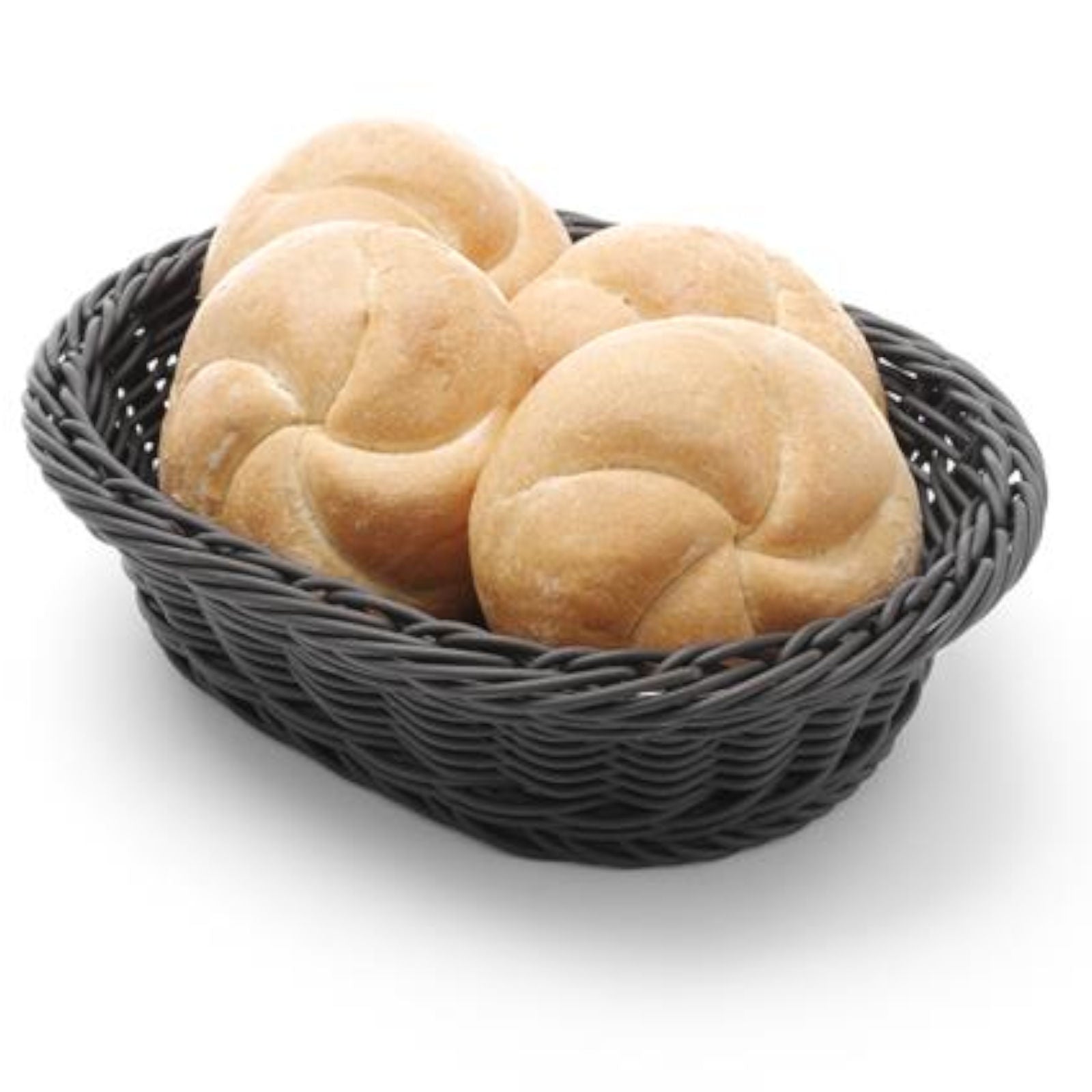 Bread Boxes & Bags – Oval polypropylene bread basket, black, - Carlat