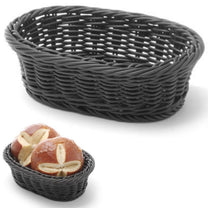 Bread Boxes & Bags – Oval polypropylene bread basket, black, - Carlat
