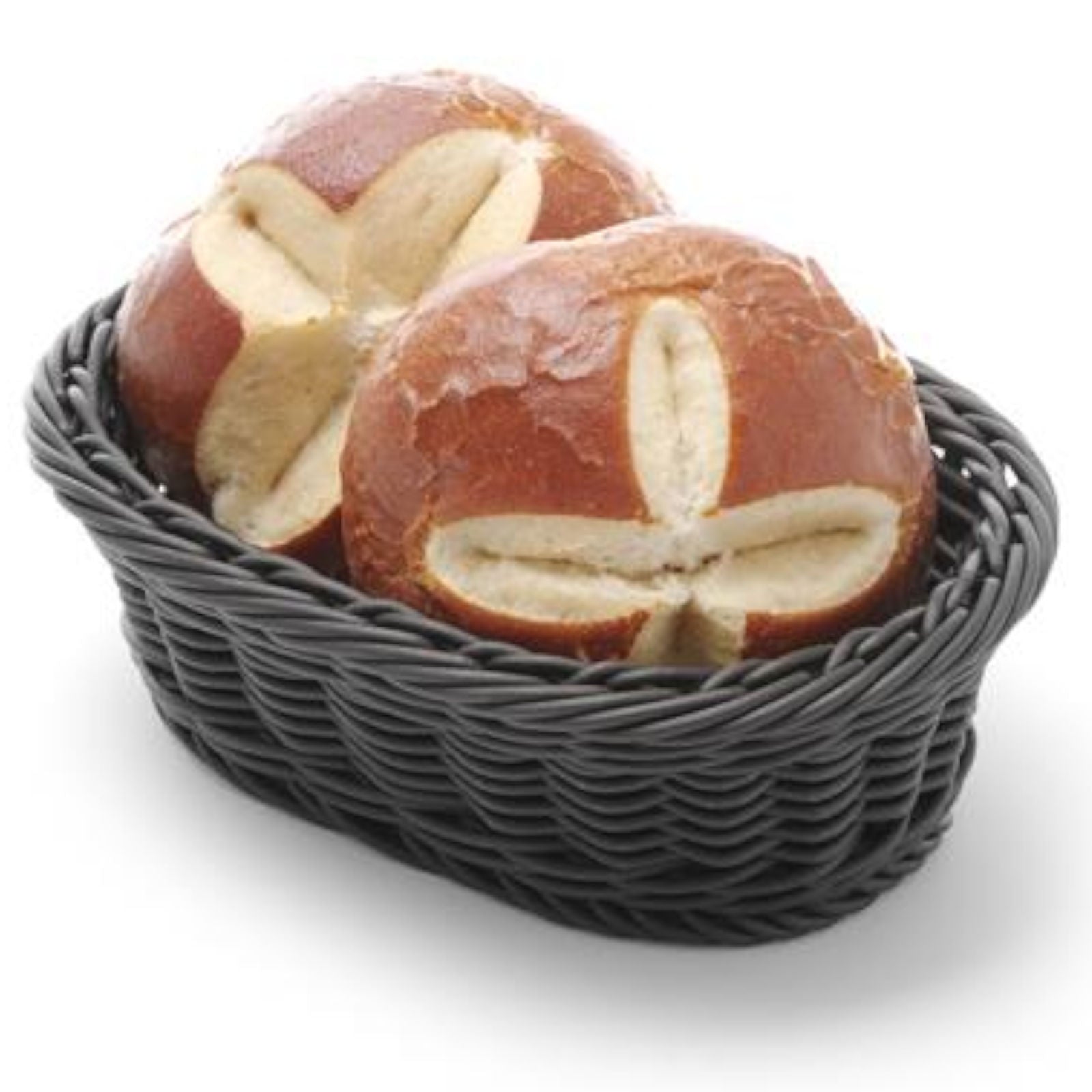 Bread Boxes & Bags – Oval polypropylene bread basket, black, - Carlat