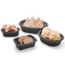 Bread Boxes & Bags – Oval polypropylene bread basket, black, - Carlat