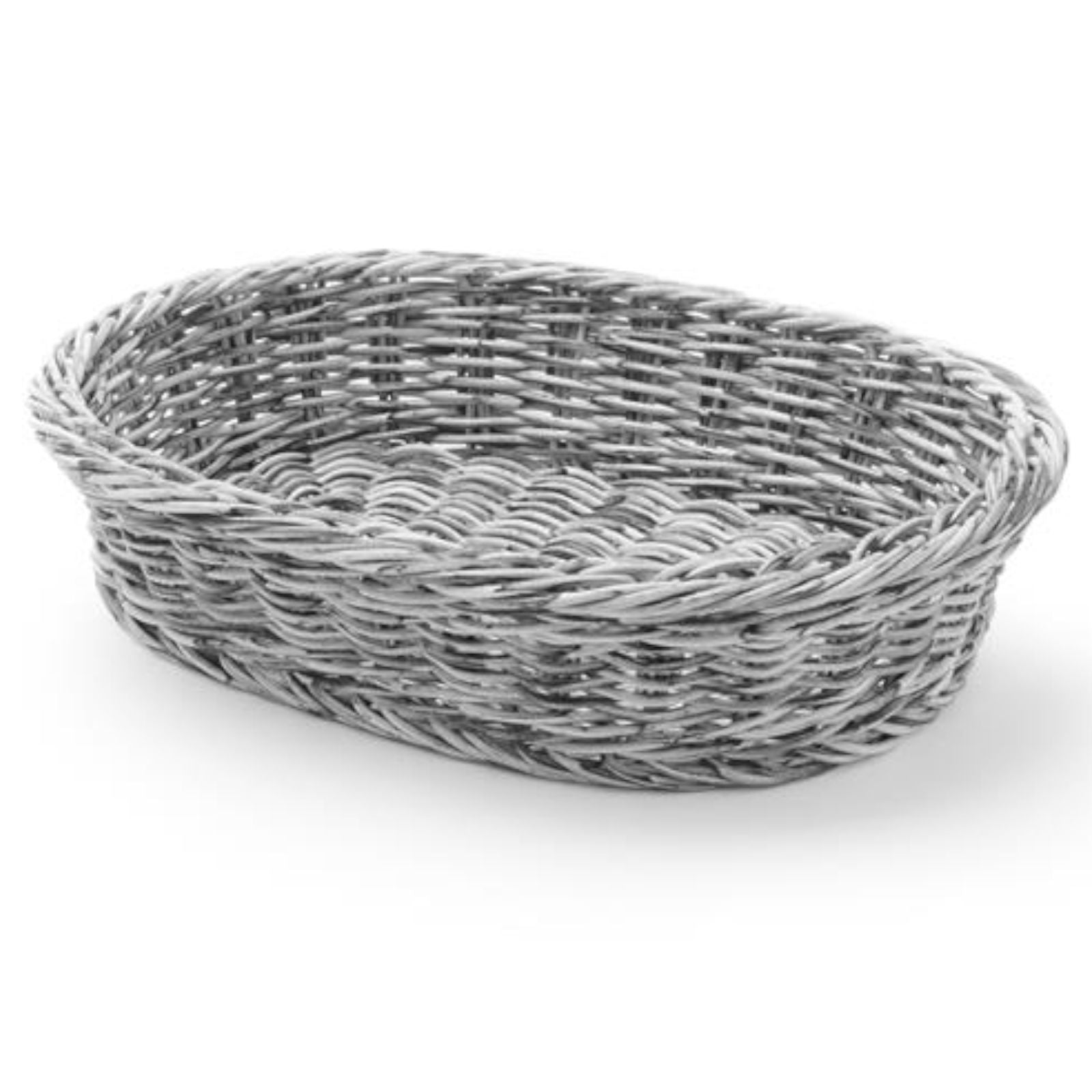 Bread Boxes & Bags – Oval polypropylene bread basket, gray - Carlat