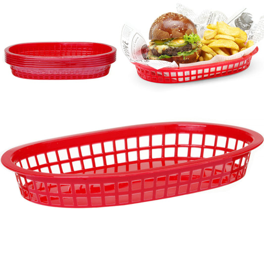 Bread Boxes & Bags – Oval red bread basket, 6 - Carlat