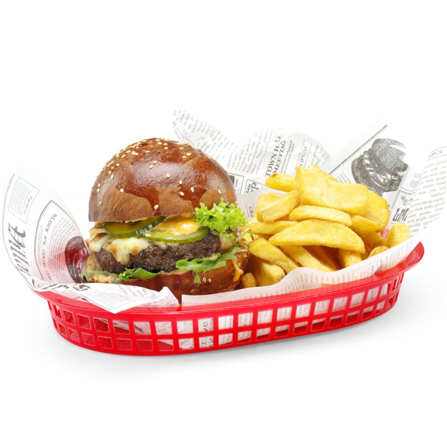 Bread Boxes & Bags – Oval red bread basket, 6 - Carlat