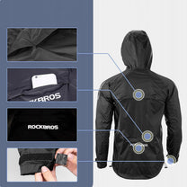 Breathable, windproof raincoat XXXL - black - Carlat