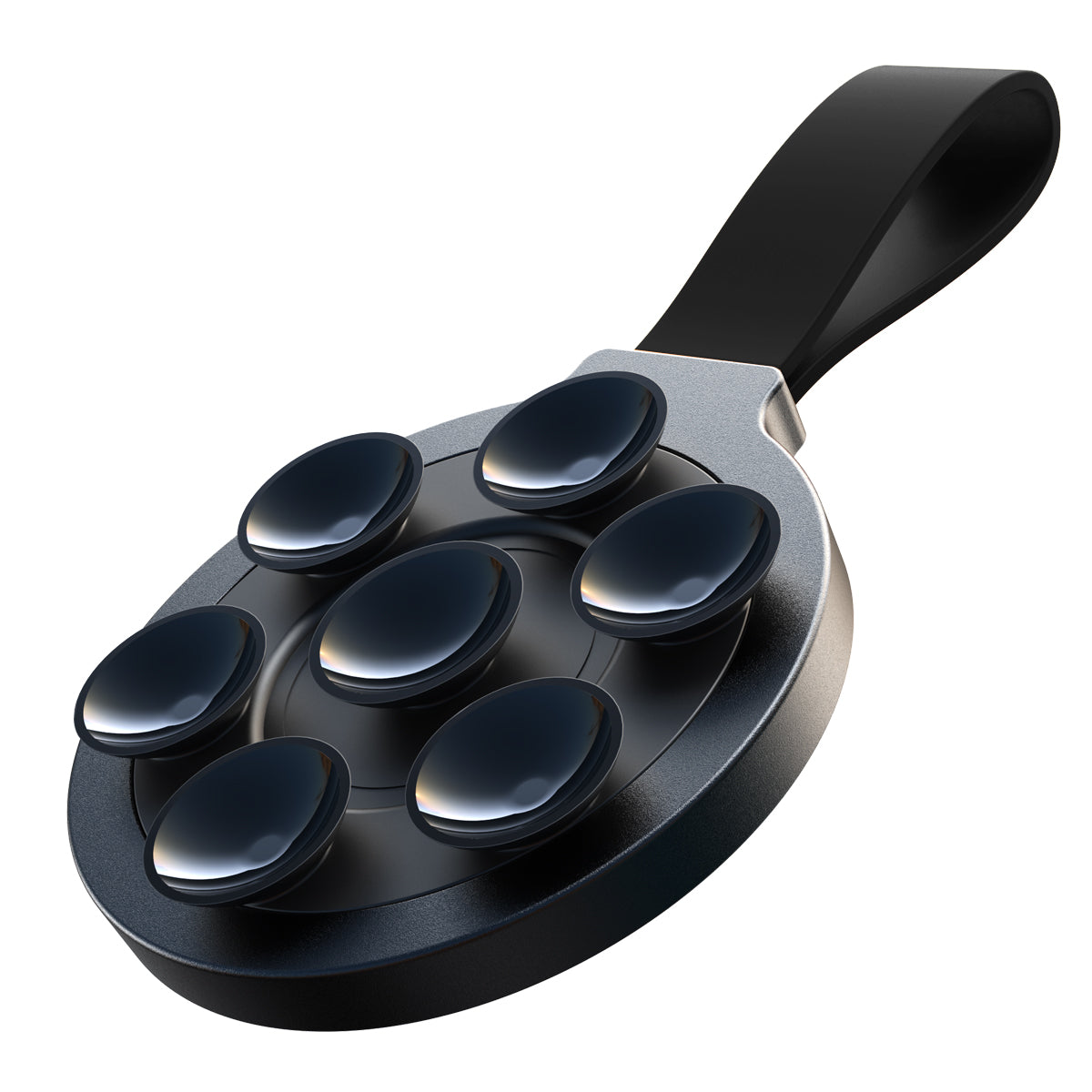 Brilliant magnetic phone holder with suction cups, black - Carlat