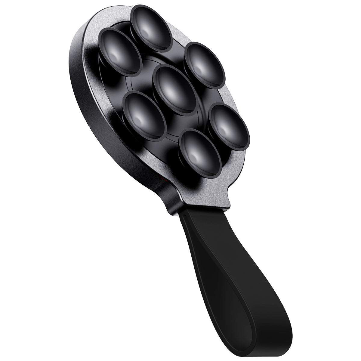 Brilliant magnetic phone holder with suction cups, black - Carlat