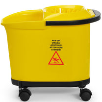 Bucket for mopping floors with a wringer and a base on wheels, 16 l - Carlat