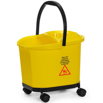 Bucket for mopping floors with a wringer and a base on wheels, 16 l - Carlat
