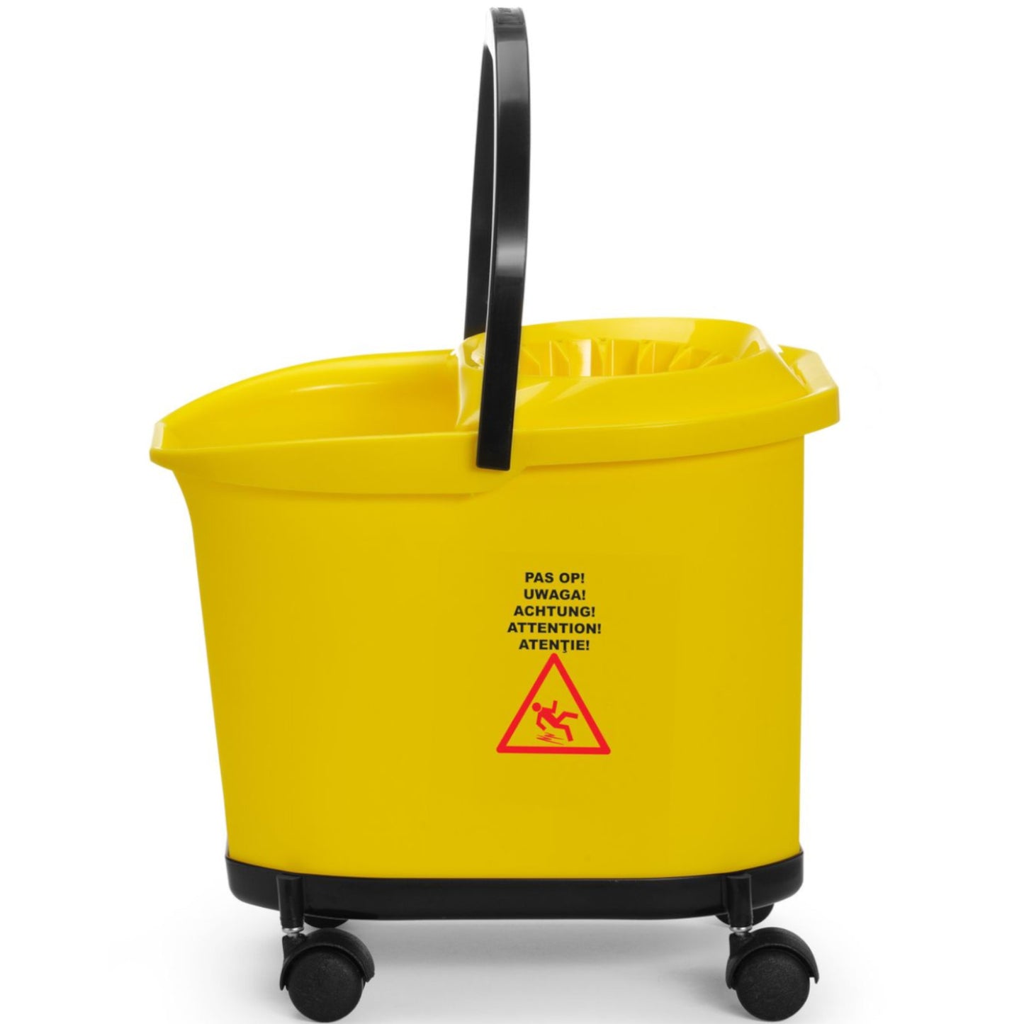 Bucket for mopping floors with a wringer and a base on wheels, 16 l - Carlat