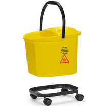 Bucket for mopping floors with a wringer and a base on wheels, 16 l - Carlat