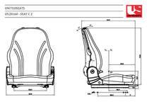 C2 PRO AR US fabric / PVC - seat upper - Carlat