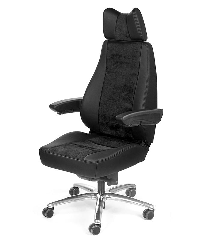 C4 office chair leather with fabric - Carlat