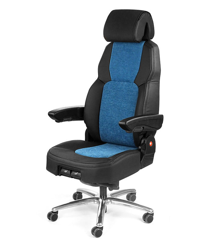 C8 office chair leather with fabric - Carlat