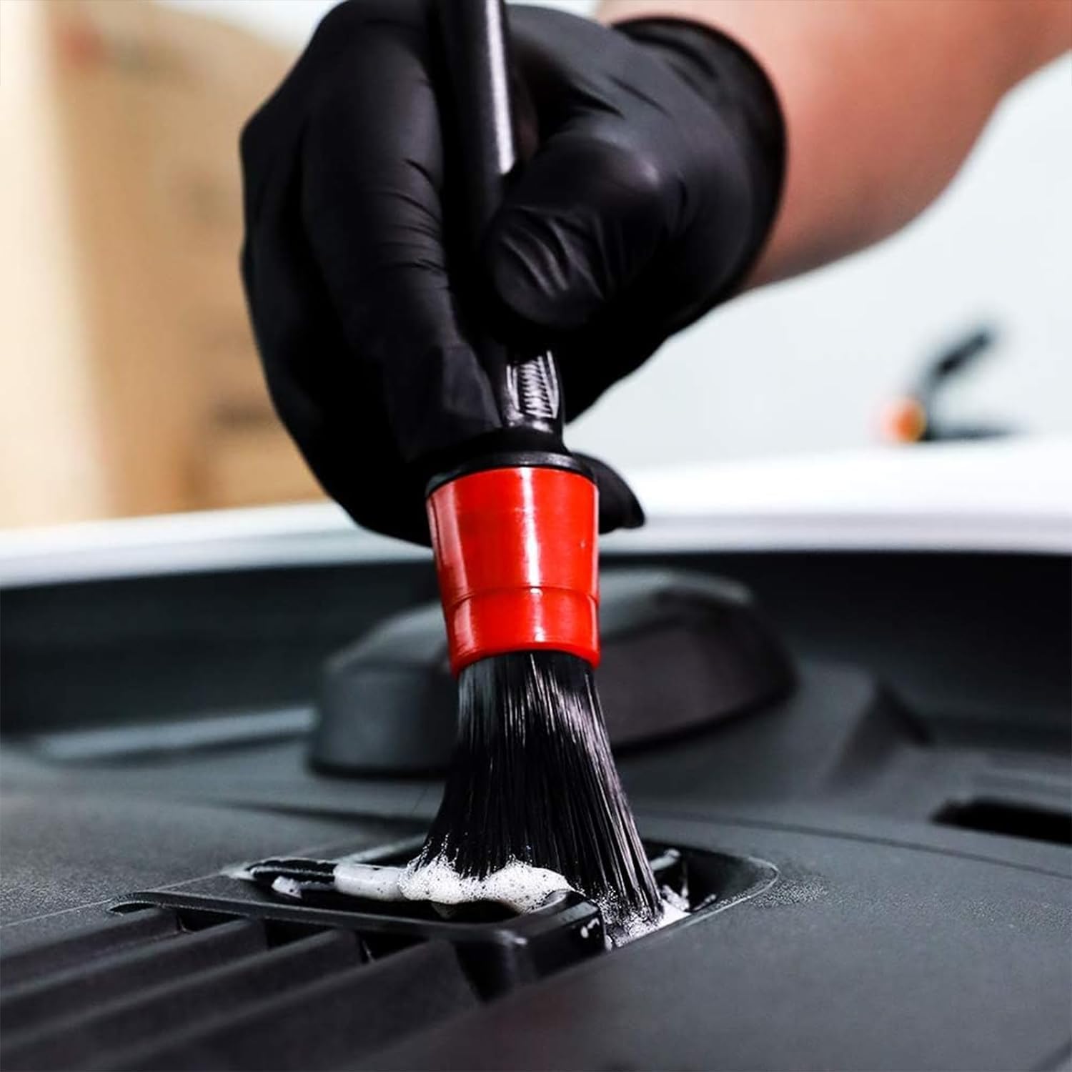 CARLAT Car Detailing Brush – Wheels, Rims, Interior & Undercoating Prep - Carlat