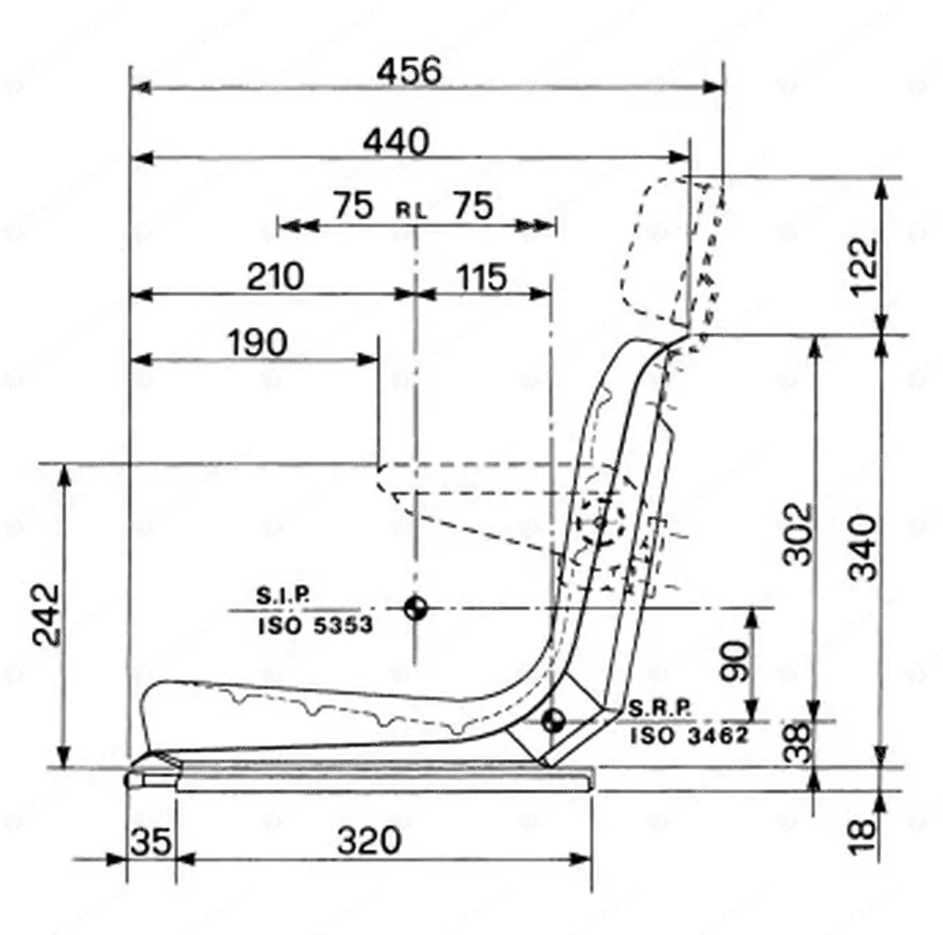 Cobo P1 tractor seat PVC - Cobo Vehicle Seat (image 2)