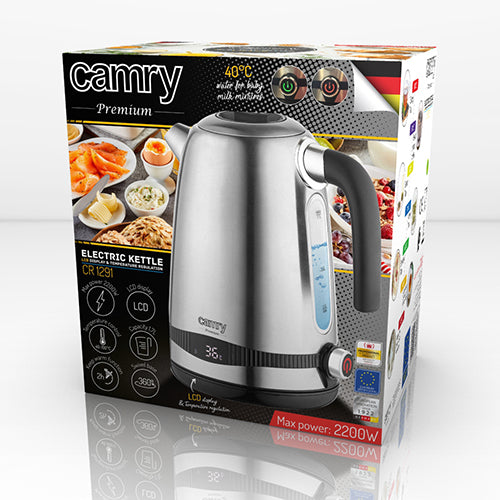 CAMRY CR 1291 1.7-liter Metal Kettle with LCD Display &amp; Temperature Control – image 21
