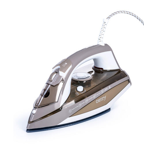 CAMRY CR 5018 Steam Iron, 3000 W, ceramic soleplate, powerful steam burst 75 g/min, continuous steam 40 g/min, vertical ironing, auto-off, anti-drip, anti-calc, 320-ml tank,