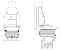CS85/C4 Mechanical suspension seat - Carlat