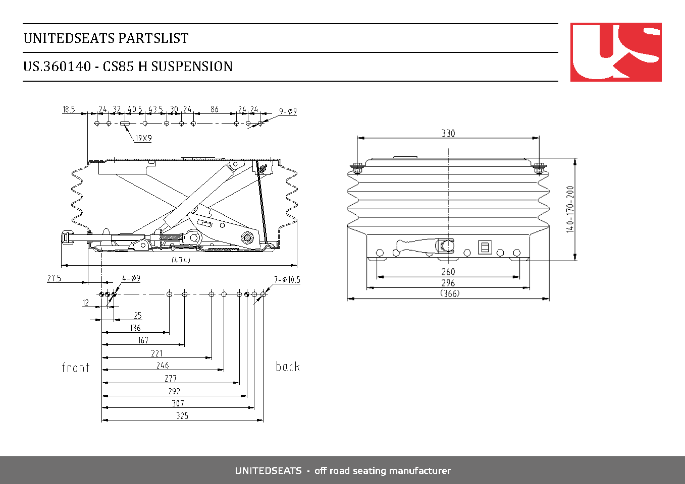 CS85 Mechanical Suspension - Carlat