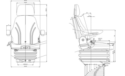 CS85/C2 PRO AR TT Mechanische Federung Drehsitz