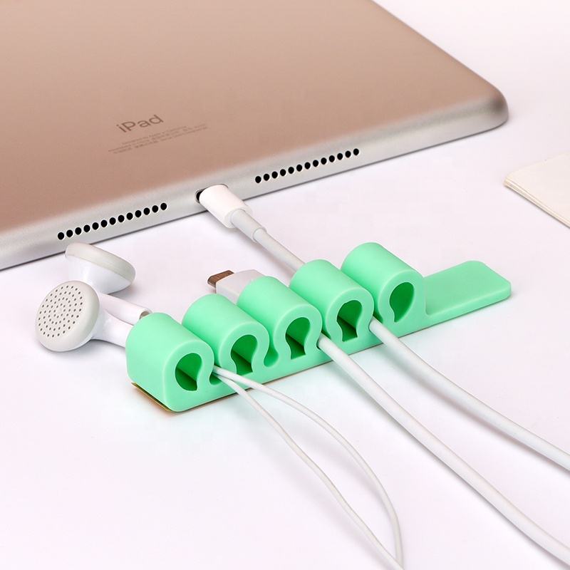Cable Management – Blue silicone office organizer for pen cords - Carlat
