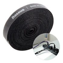 Cable Management – Cable organizer Velcro tape Velcro 3m black - Carlat