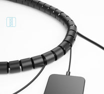 Cable Management – Cover organizer for cables, 3 m, black - Carlat