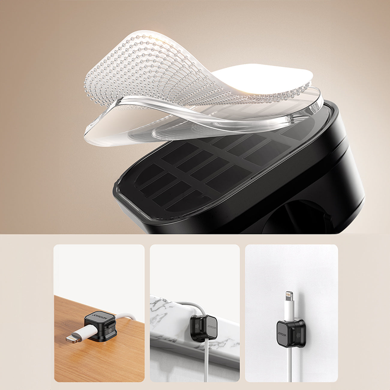 Cable Management – Organizer holder for cables and wires, magnetic, - Carlat