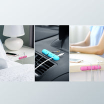 Cable Management – Self-adhesive organizer for 4 cables, wires, Set - Carlat
