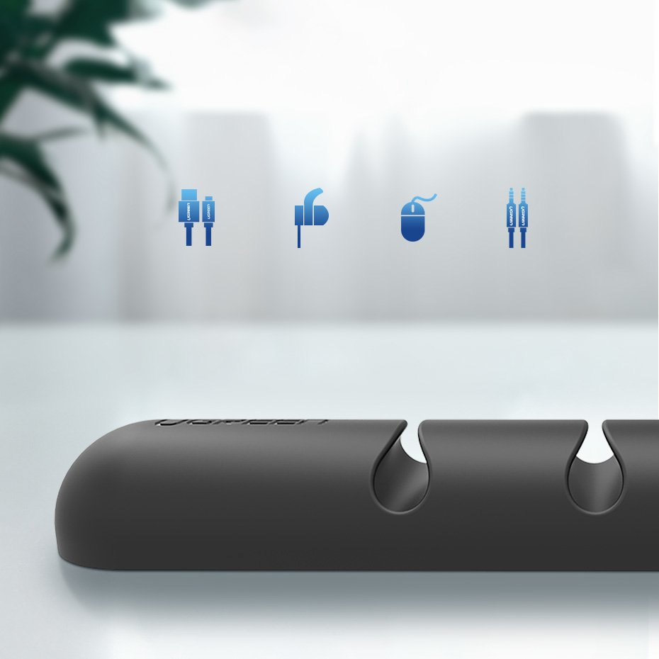 Cable Management – Self-adhesive organizer for 4 cables, wires, Set - Carlat