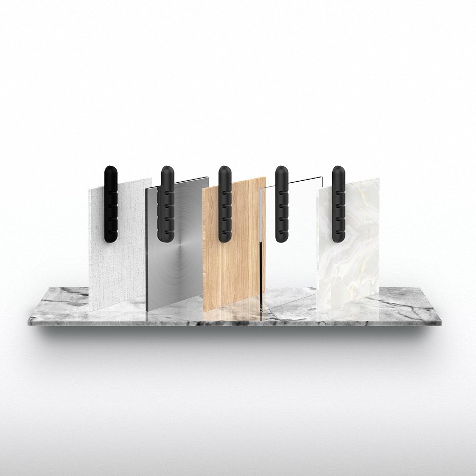 Cable Management – Self-adhesive organizer for 4 cables, wires, Set - Carlat