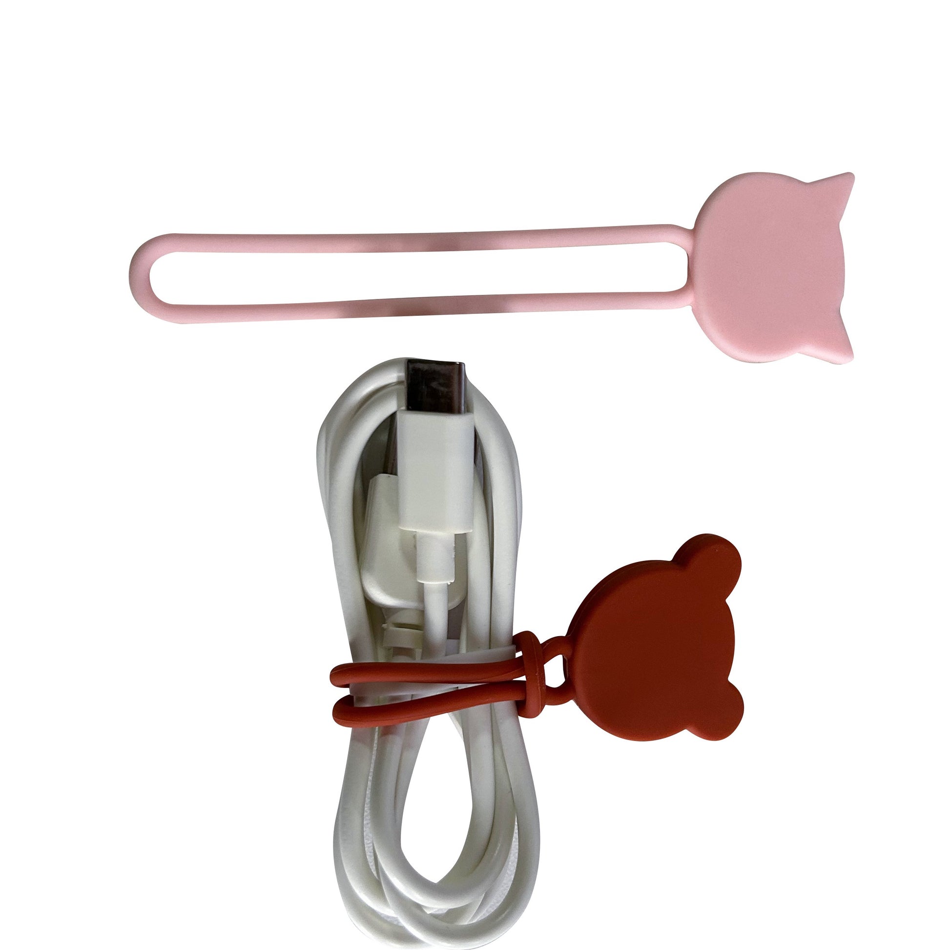 Cable Management – Silicone cable organizer, brown - Carlat