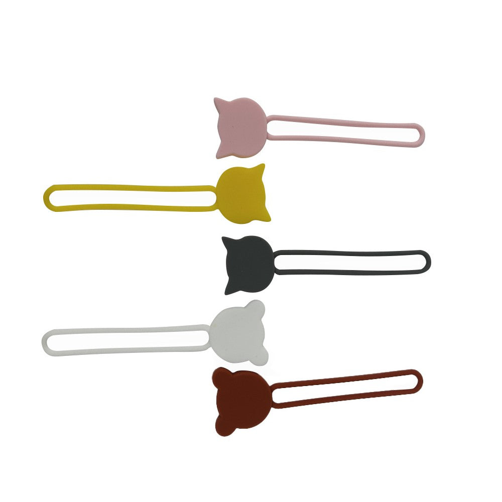 Cable Management – Silicone cable organizer, brown - Carlat