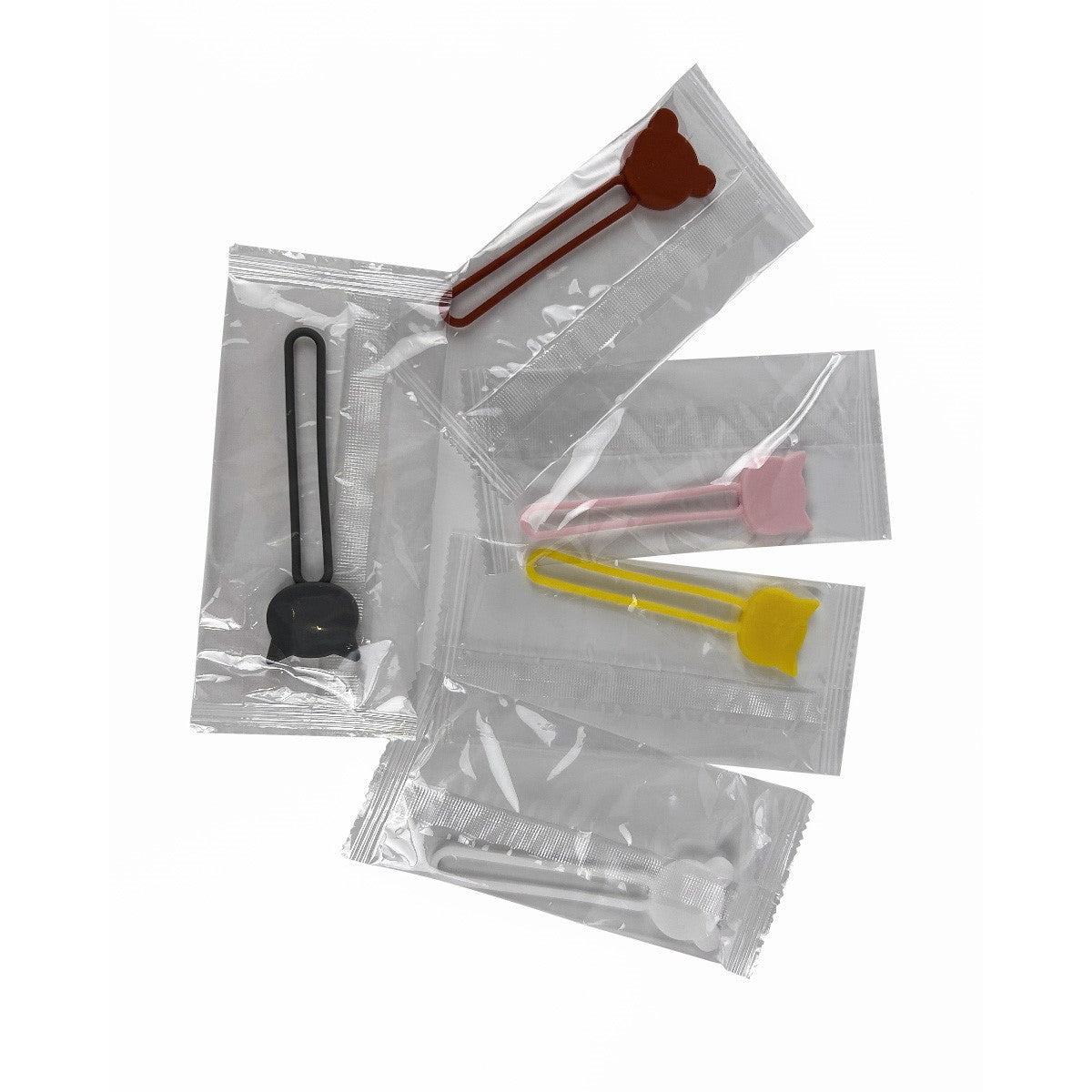 Cable Management – Silicone cable organizer, brown - Carlat