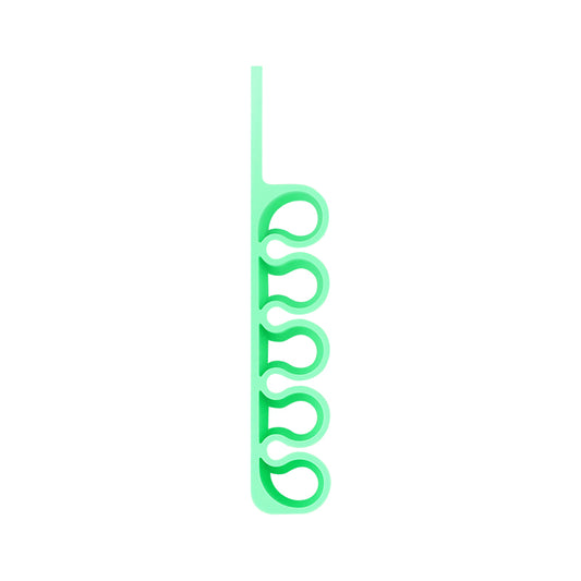 Cable Management – Silicone office organizer for pen cables, green - Carlat