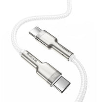 Cable USB-C - USB-C Series Metal Data PD QC SCP 100W 5A 1m - white - Carlat