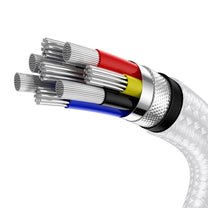 Cable USB-C - USB-C Series Metal Data PD QC SCP 100W 5A 1m - white - Carlat