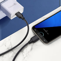 Cable drive cable USB-A 3.0 - Micro USB-B SuperSpeed 5Gb/s 1m black - Carlat