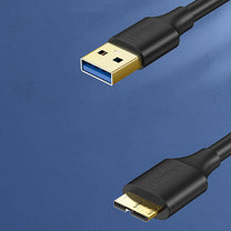Cable drive cable USB-A 3.0 - Micro USB-B SuperSpeed 5Gb/s 1m black - Carlat