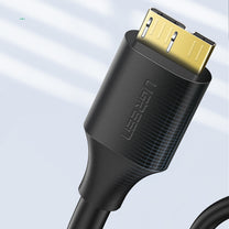 Cable drive cable USB-A 3.0 - Micro USB-B SuperSpeed 5Gb/s 1m black - Carlat