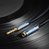 Cable extension adapter audio AUX mini jack 3.5mm 1.5m blue - Carlat