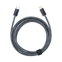 Cable for iPhone USB-C - Lightning Power Delivery 20W 2m - grey - Carlat